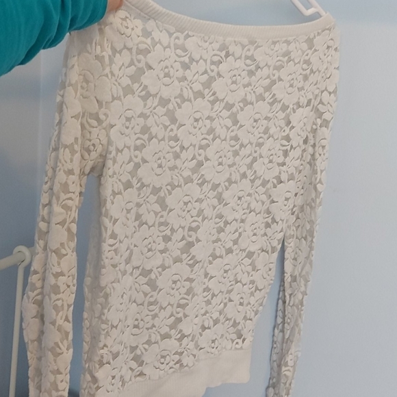 Sheer white sweater - Picture 2 of 2